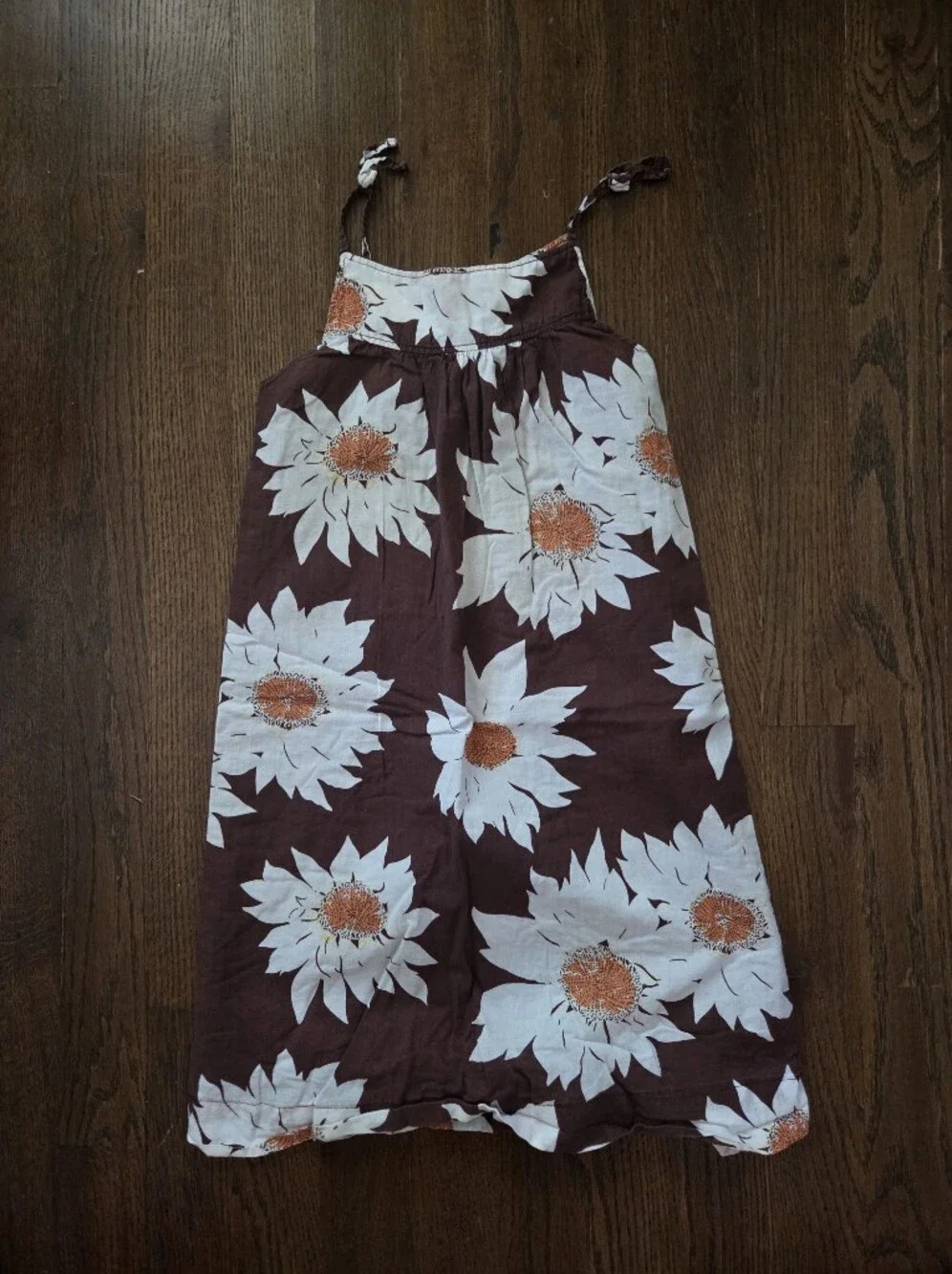 Baby Gap 5T Brown Daisy Sundress